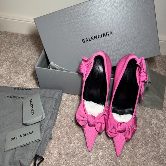 $750 off BALENCIAGA Women's Pink Knife Pump - Picture 9 of 9